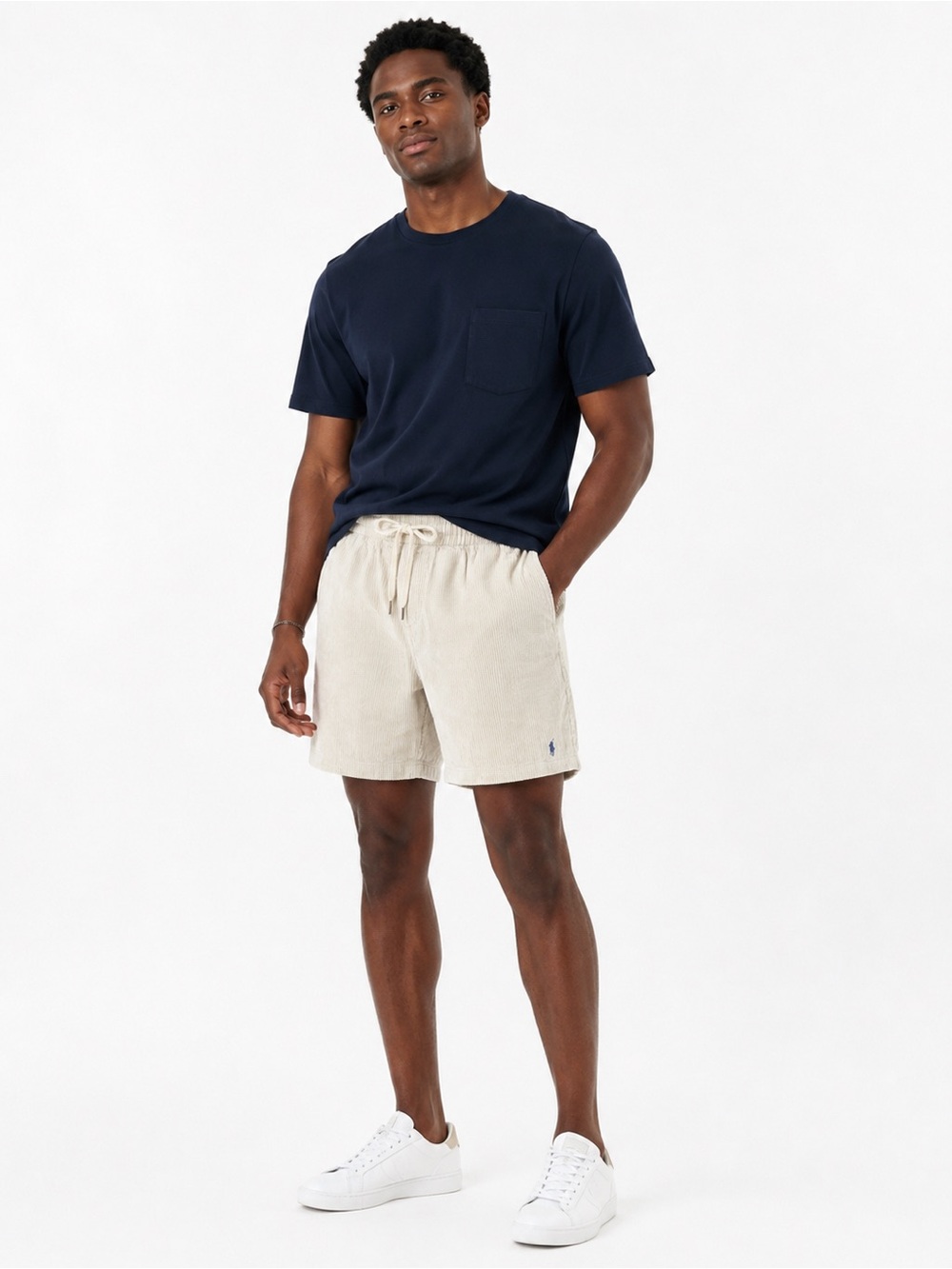 Polo Ralph Lauren Ivory Velvet Shorts